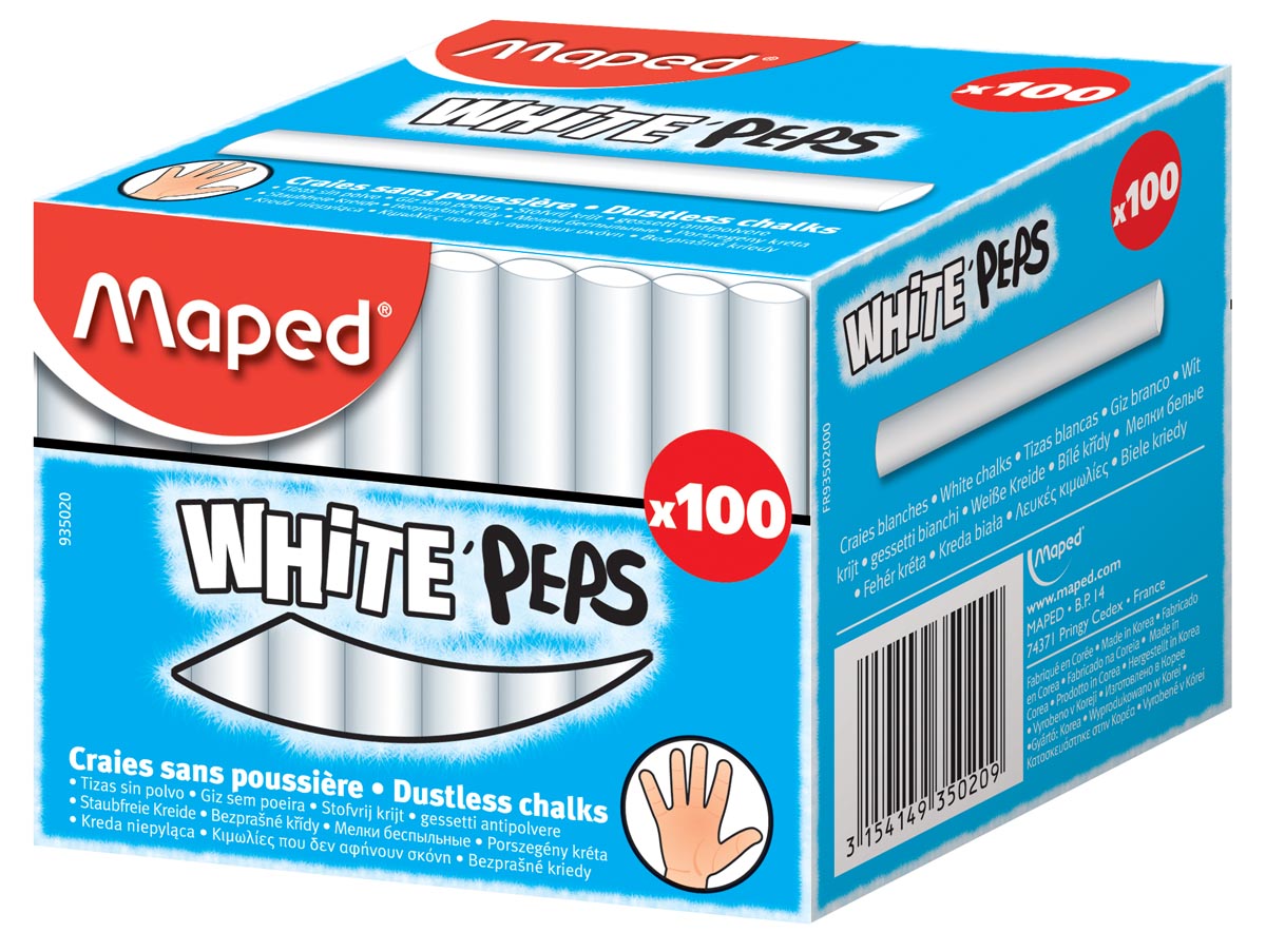 Maped krijt wit afbeelding
