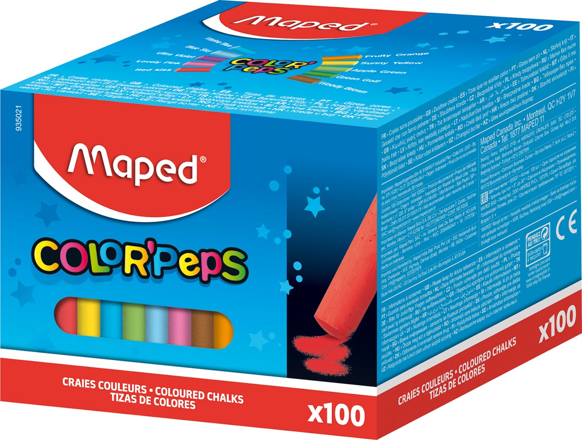 Maped krijt geassorteerde kleuren afbeelding