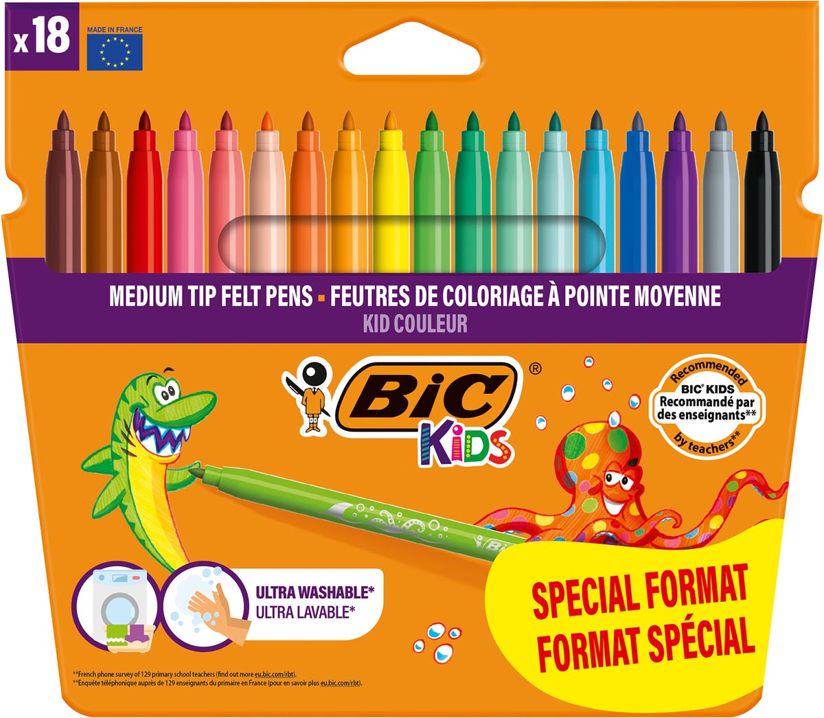 Bic Kids viltstift Couleur, blister van 14 + 4 gratis