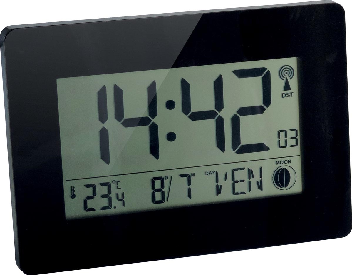 Klok Skyline Gouda Bois Zwart - 40 cm - Déco maison - Décoration