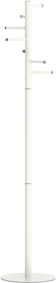MAUL kapstok Caurus metaal, hoogte 177 cm, 7 ophangrails, wit RAL9010 MAUL kapstok Caurus metaal, hoogte 177 cm, 7 ophangrails, wit RAL9010