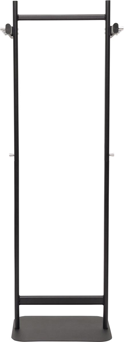 MAUL kapstok salsa metaal, hoogte 172 cm, 8 kledinghaken en kledingstang, zwart RAL 9004