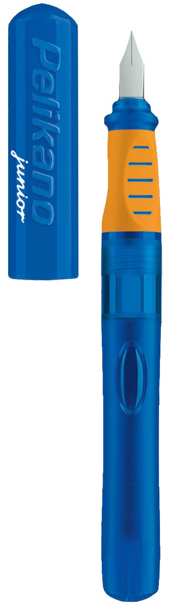 Pelikan Vulpen Pelikano Junior voor rechtshandigen, blauw