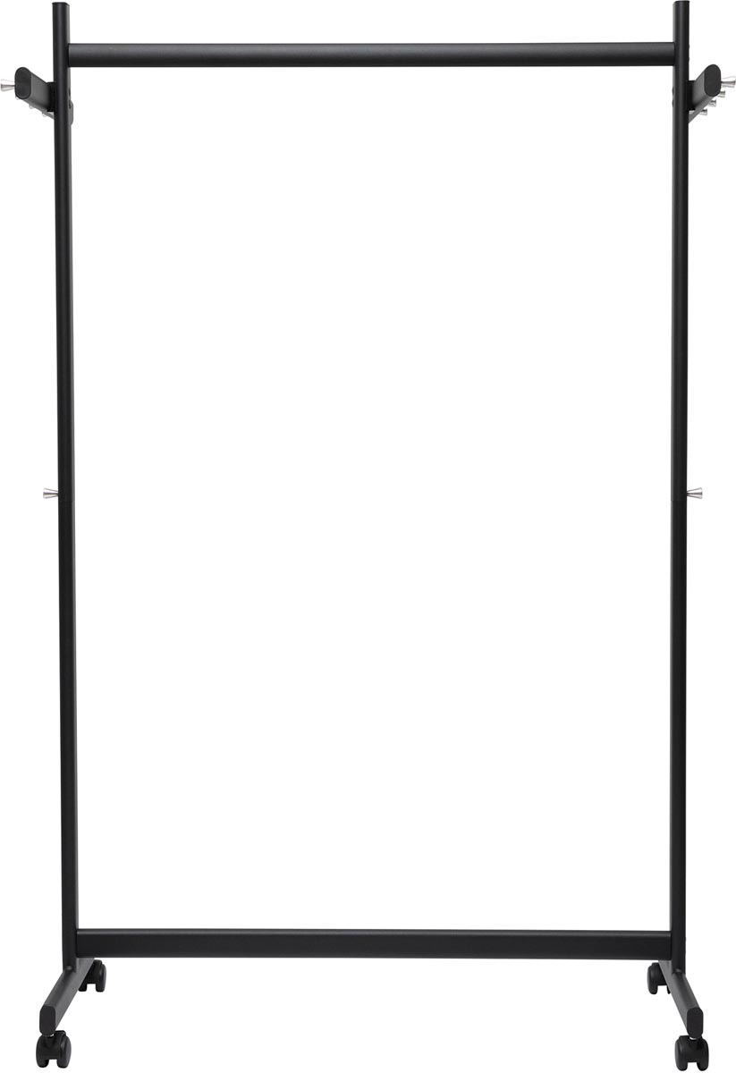 Maul kledingrek samba, ft 115,5 x 50,8 x 172,5 cm met 8 kledinghaken, op wieltjes, zwart RAL 9004 Maul kledingrek samba, ft 115,5 x 50,8 x 172,5 cm met 8 kledinghaken, op wieltjes, zwart RAL 9004