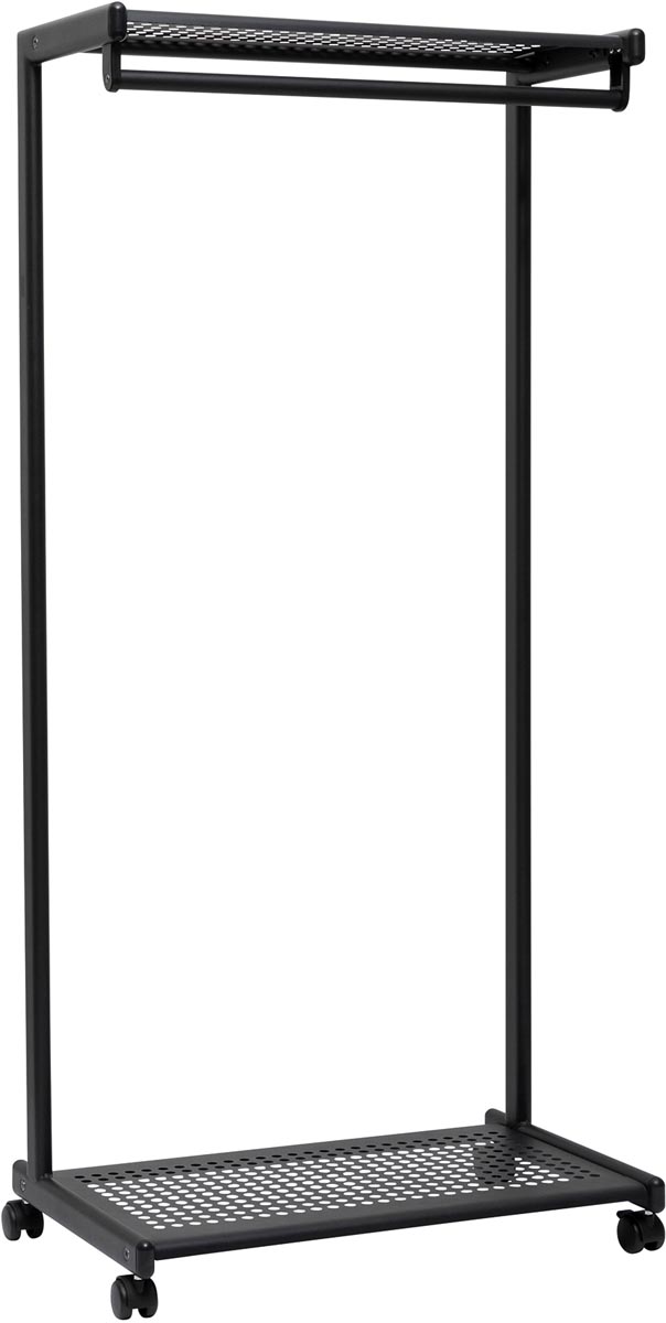 MAUL kledingrek bolero mobiel, ft 78 x 166 x 46 cm, max. 46 kg, 20 kg per stang, zwart RAL9004