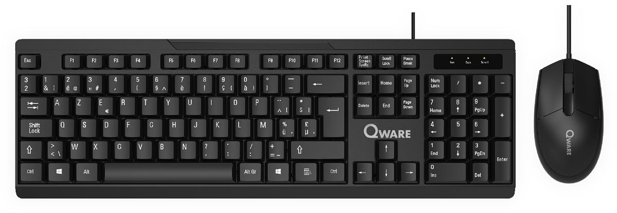 Qware toetsenbord Hamilton, azerty afbeelding