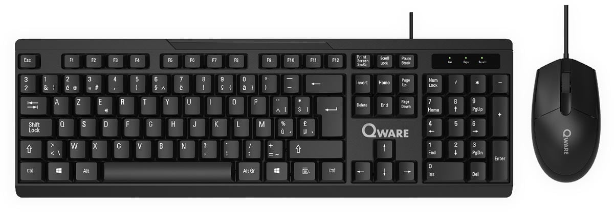 Qware toetsenbord Hamilton, qwerty afbeelding