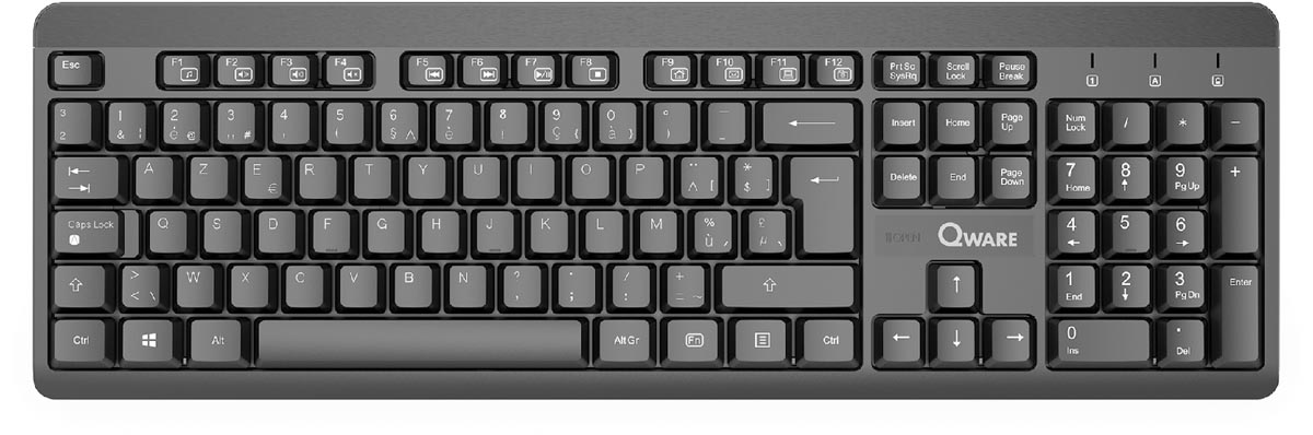 Qware draadloos toetsenbord Swindon, qwerty afbeelding