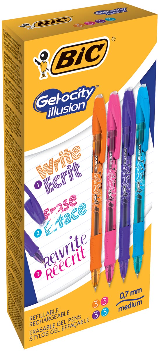 Bic Gelroller Gel Ocity Illusion Doos Met 12 Stuks In Geassorteerde Fun Kleuren huismerk kopen in de aanbieding Bic Gelroller Gel Ocity Illusion Doos Met 12 Stuks In Geassorteerde Fun Kleuren huismerk kopen in de aanbieding