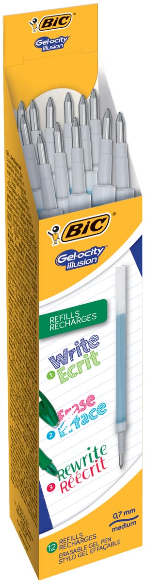 Bic vulling voor gelroller Gel-ocity illusion, doos met 12 stuks, groen afbeelding