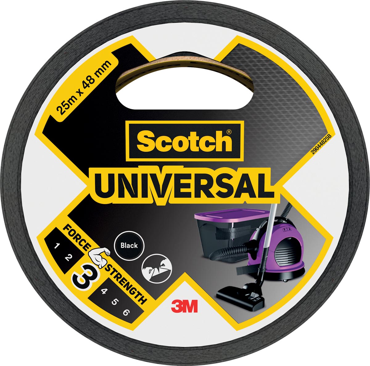 Scotch ducttape Universal, ft 48 mm x 25 m, zwart afbeelding