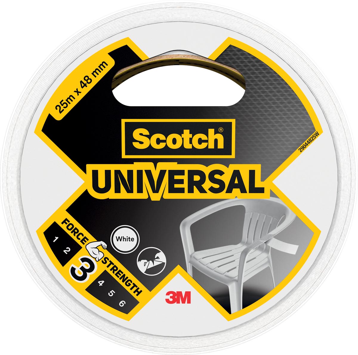 Scotch ducttape Universal, ft 48 mm x 25 m, wit afbeelding