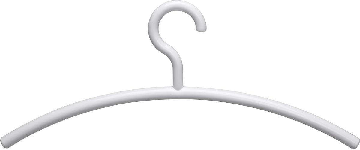 Maul kledinghanger, uit plastic, wit, pak van 5 stuks Maul kledinghanger, uit plastic, wit, pak van 5 stuks