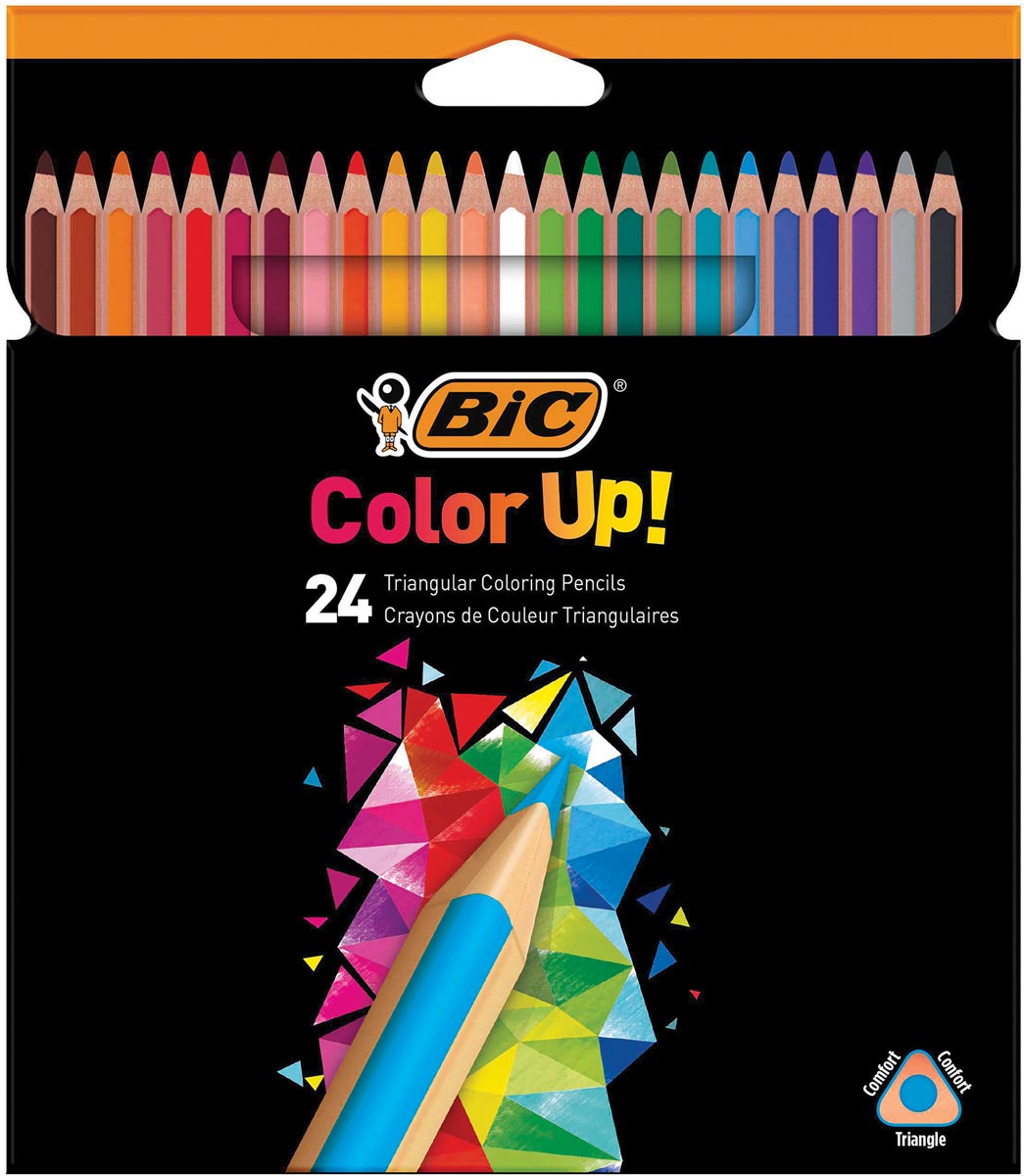 Bic Kleurpotloden Color Up Ophangdoos Met 24 Stuks In Geassorteerde Kleuren huismerk kopen in de aanbieding Bic Kleurpotloden Color Up Ophangdoos Met 24 Stuks In Geassorteerde Kleuren huismerk kopen in de aanbieding