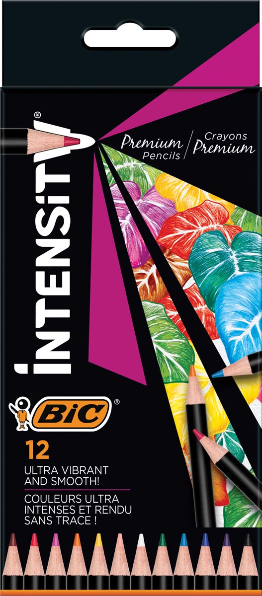 Bic kleurpotlood Intensity Wood, etui van 12 stuks