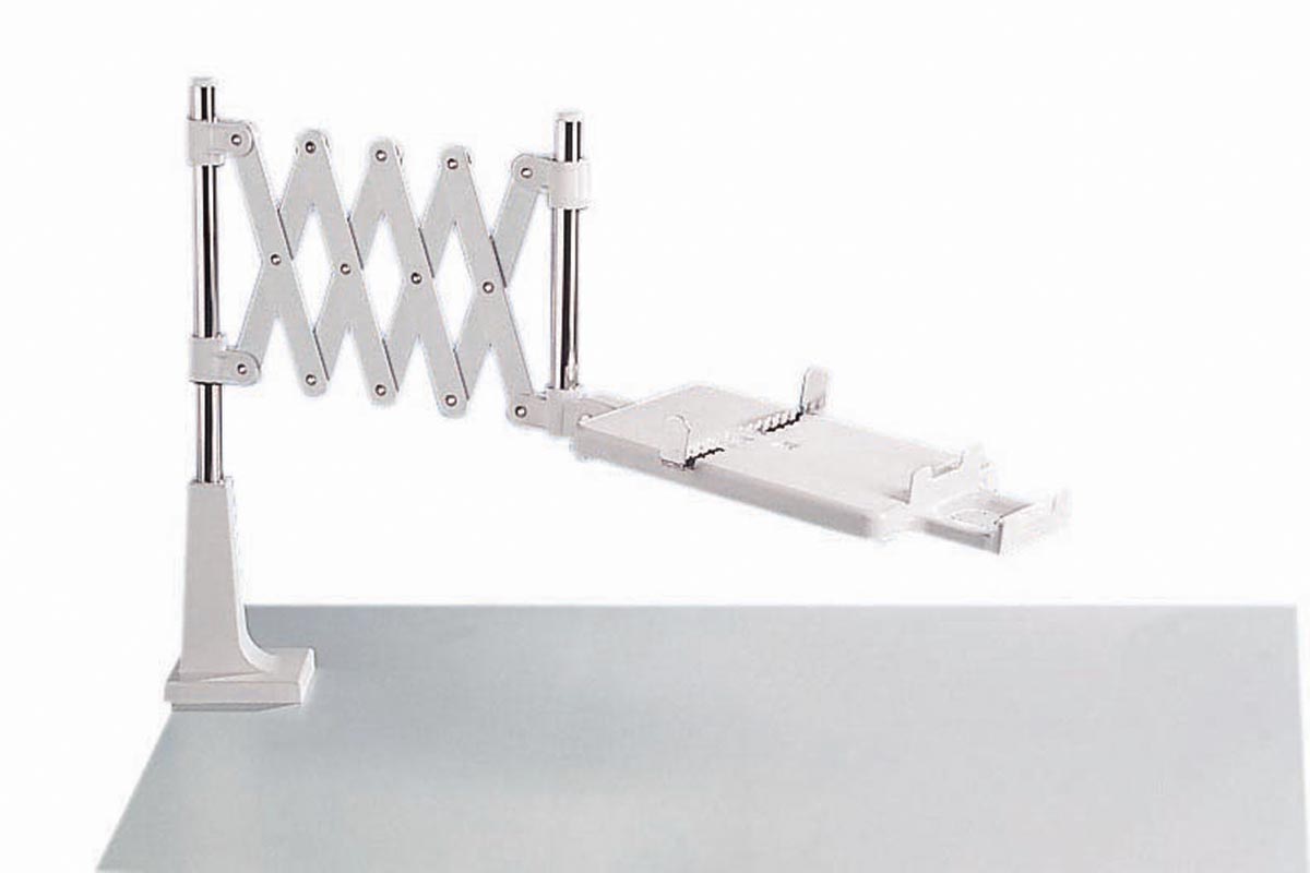 MAUL telefoonarm Classic metaal met tafelklem 8cm, plateau 26x26.5cm, hg 43cm, rekbaar tot 1mt, grij MAUL telefoonarm Classic metaal met tafelklem 8cm, plateau 26x26.5cm, hg 43cm, rekbaar tot 1mt, grij