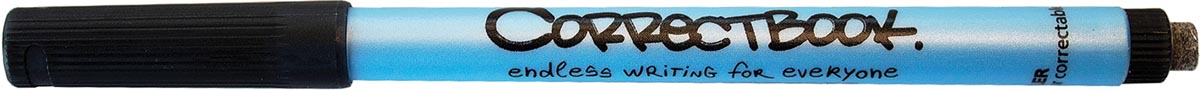 Correctbook uitwisbare pen, schrijfbreedte 0,6mm, zwart