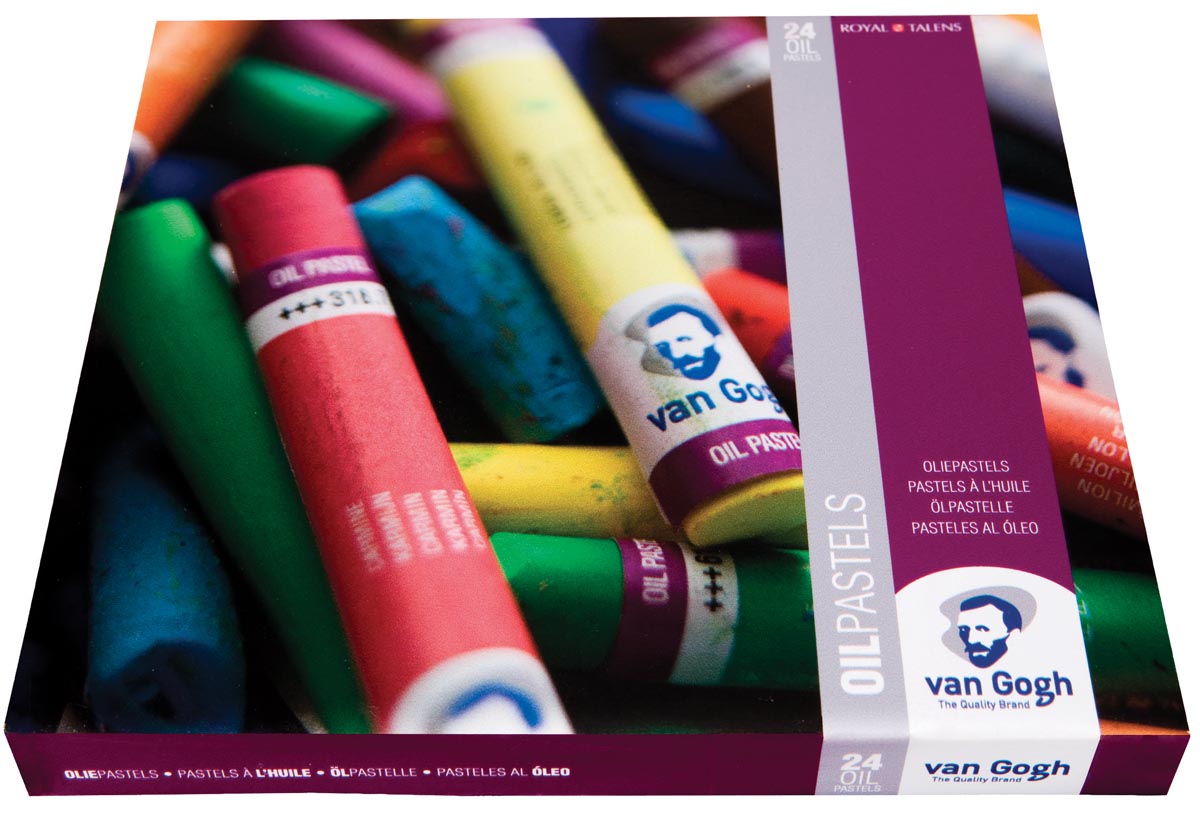 Van Gogh oliepastel basisset, doos met 24 pastels afbeelding