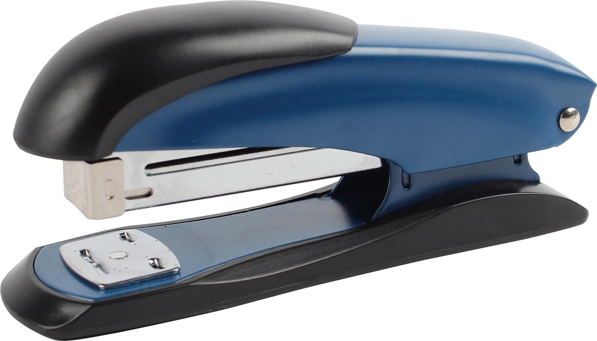 Pergamy nietmachine half strip, 25 blad, blauw afbeelding