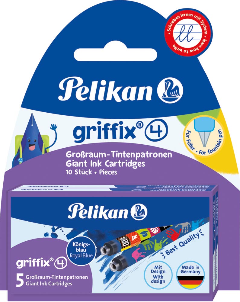 Pelikan Griffix inktpatronen, blister van 2 doosjes van 5 stuks