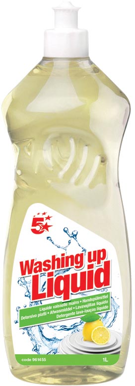 5 Star Vloeibaar Afwasmiddel 1 Liter huismerk kopen in de aanbieding 5 Star Vloeibaar Afwasmiddel 1 Liter huismerk kopen in de aanbieding