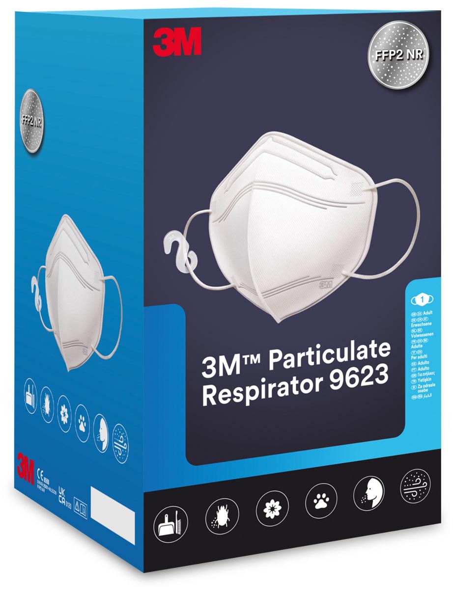 3M stofmasker 9623, FFP2 afbeelding