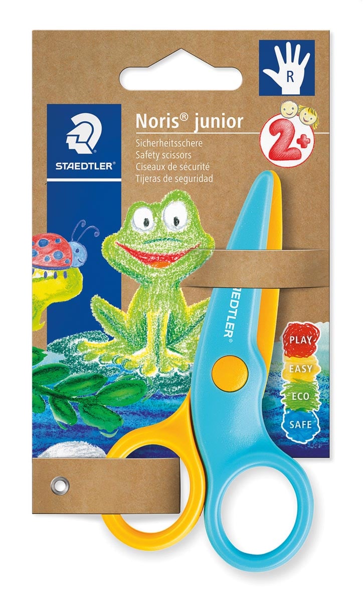 Staedtler Noris Junior peuterschaar, rechtshandig, geel/blauw