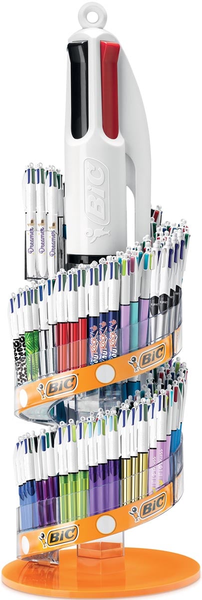 Bic Balpen 4 Colours In Geassorteerde Kleuren Display Van 198 Stuks huismerk kopen in de aanbieding