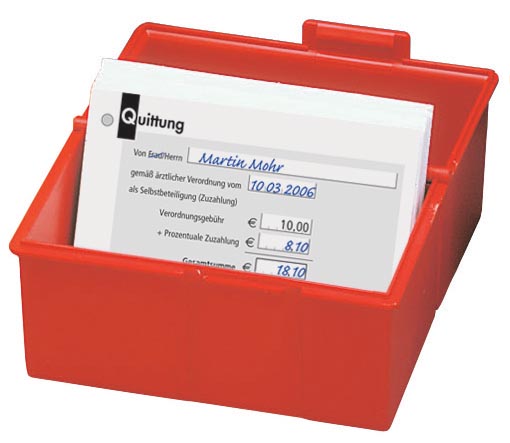 Han systeemkaartenbak ft A5, rood Han systeemkaartenbak ft A5, rood