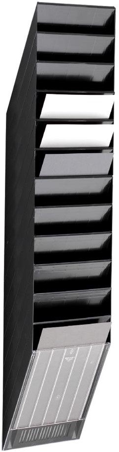 DURABLE Flexiboxx 12 - Espositore Da Parete Per A4 Orizzontale, 12 Comparti Trasparenti, 348x1140x95 Mm - Foto 10