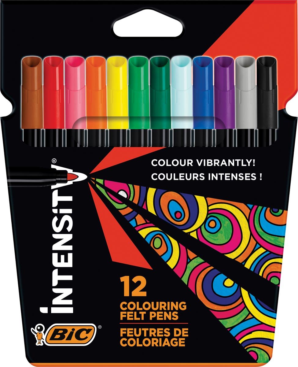 Bic viltstift Intensity Up, etui van 12 stuks