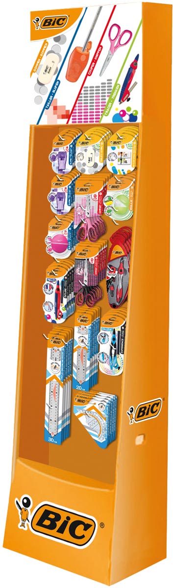 Bic Accessories floordisplay met 151 stuks Bic Accessories floordisplay met 151 stuks