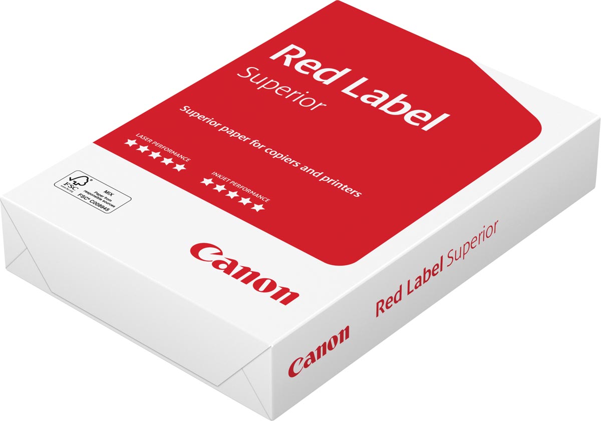 Canon Red Label Zero Superior printpapier ft A4, 80 g, pak van 500 vel afbeelding