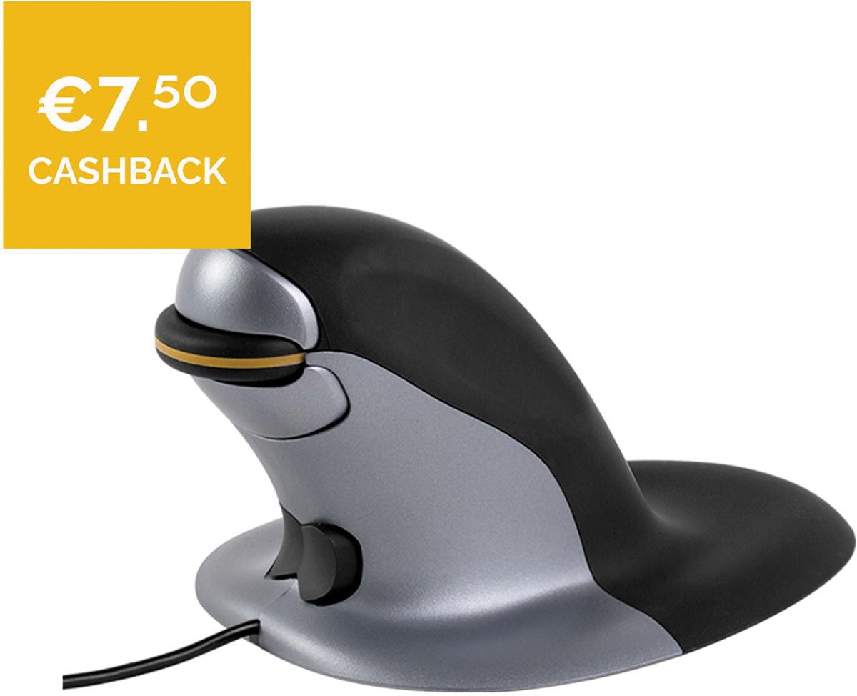 Penguin Ergo Muis Large met draad Penguin Ergo Muis Large met draad