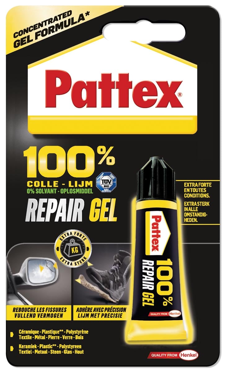 Pattex alleslijm Repair Extreme, tube van 8 g, op blister afbeelding