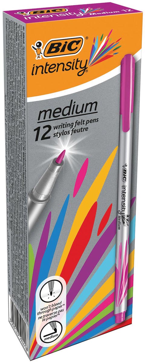 Bic fineliner Intensity, medium, fuchsia afbeelding