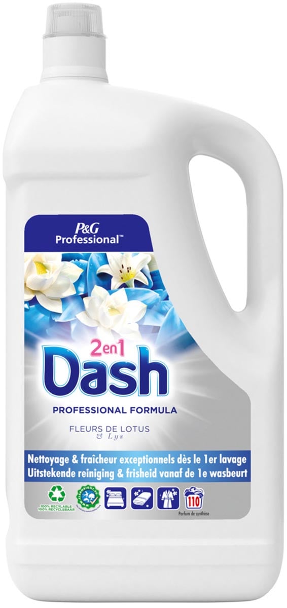 Dash Professional Formula Fleurs de Lotus wasmiddel, fles van 4,95 liter, 110 wasbeurten afbeelding