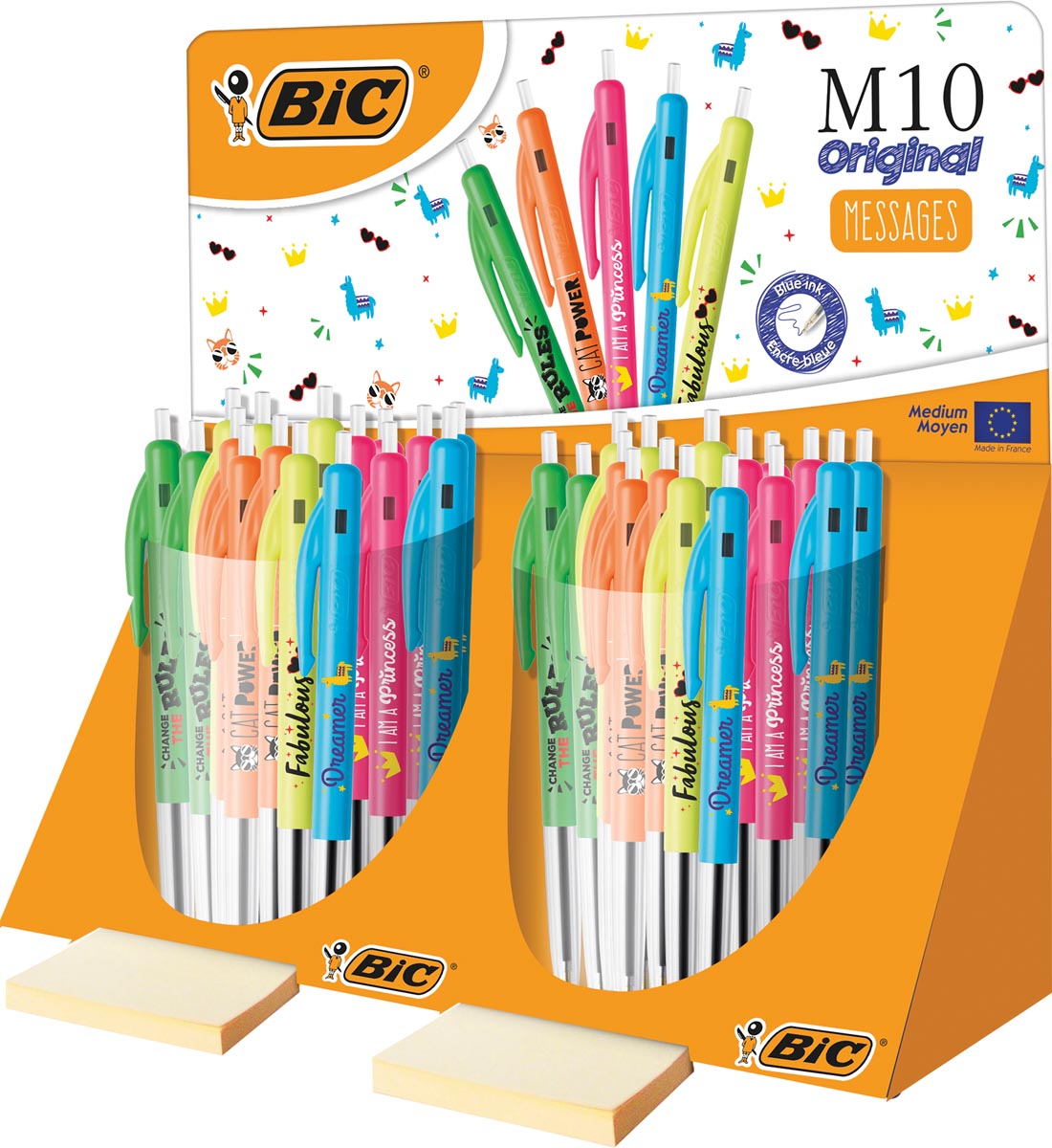 Bic balpen M10 Clic Message display van 80 stuks Bic balpen M10 Clic Message display van 80 stuks