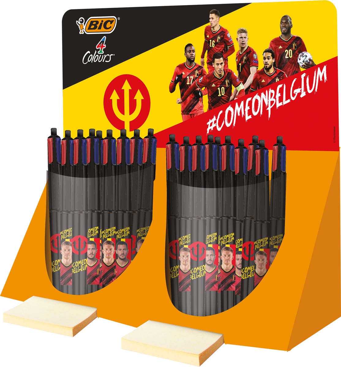 Bic 4 Colours Orginal balpen Red Devils, display met 40 stuks Bic 4 Colours Orginal balpen Red Devils, display met 40 stuks