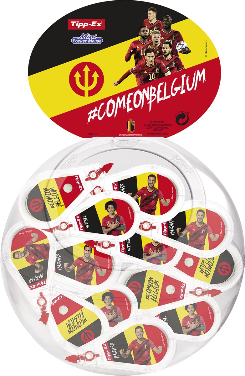 Tipp-Ex Mini Pocket Mouse Red Devils, display met 40 stuks Tipp-Ex Mini Pocket Mouse Red Devils, display met 40 stuks