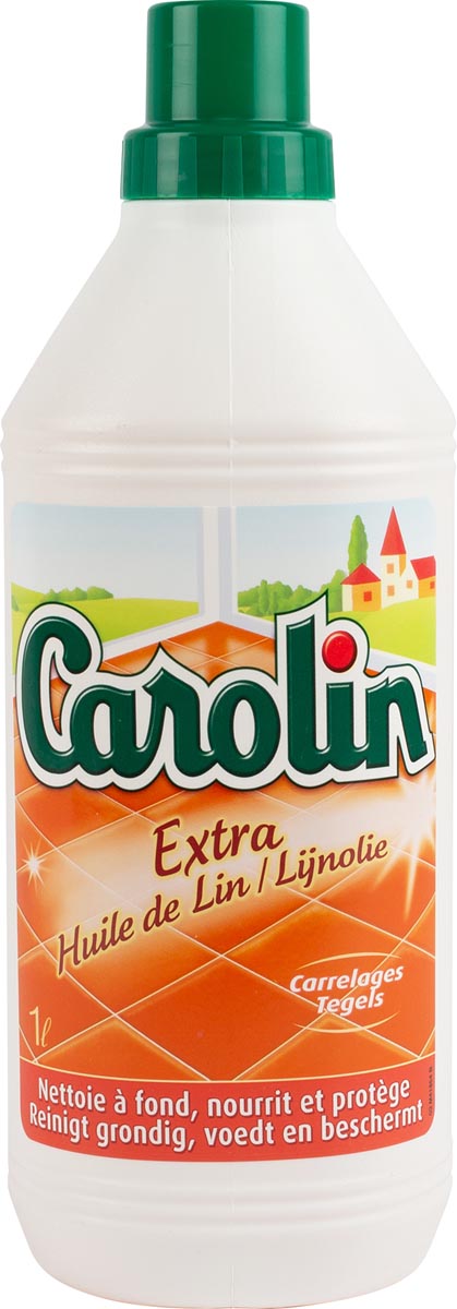 Carolin vloerreiniger extra lijnolie, fles van 1 l afbeelding
