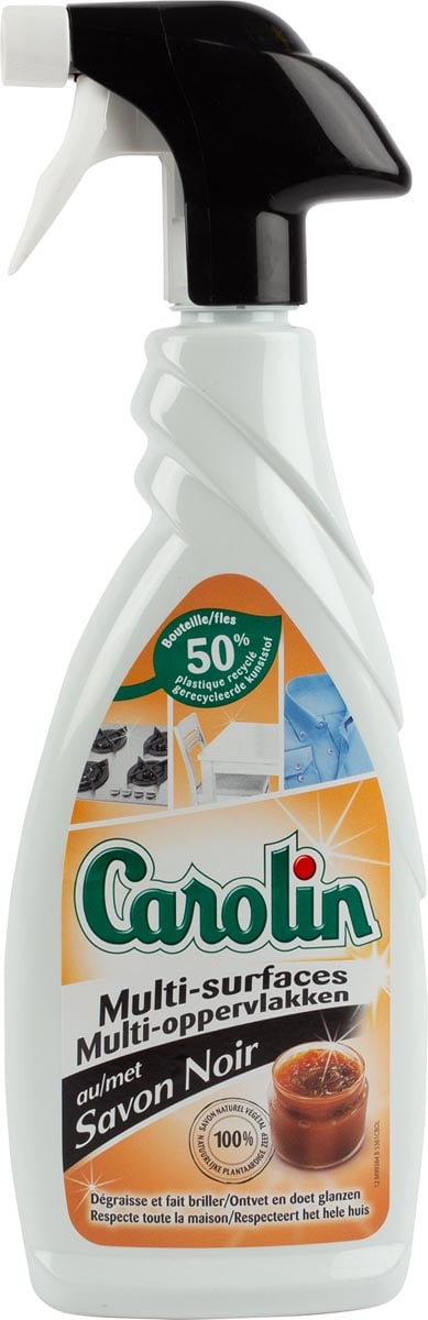 Carolin allesreiniger met zwarte zeep, spray van 650 ml afbeelding