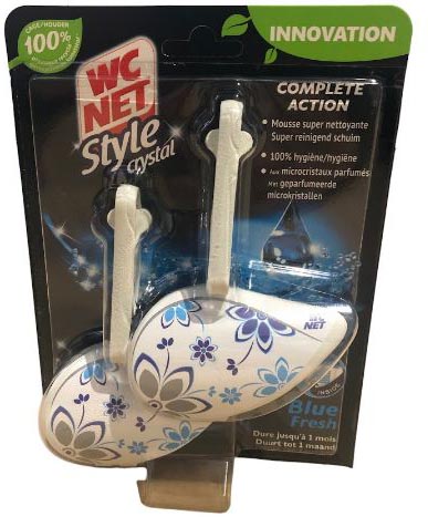 WC Net Toiletblokje Style Crystal Blue Fresh Duopack 2 x 36,5g