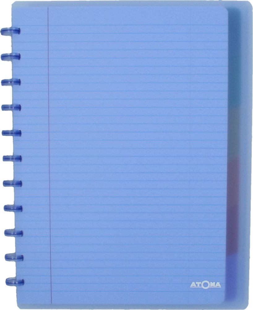 Atoma Seyes schrift, ft A4 +, 120 bladzijden, PP, gelijnd, met 6 tabbladen en 5 showtassen, assorti afbeelding