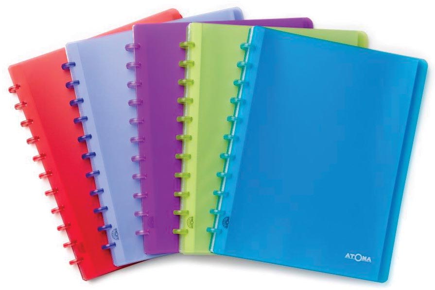 Atoma showalbum, ft A4, PP transparant, 20 tassen, geassorteerde kleuren Atoma showalbum, ft A4, PP transparant, 20 tassen, geassorteerde kleuren