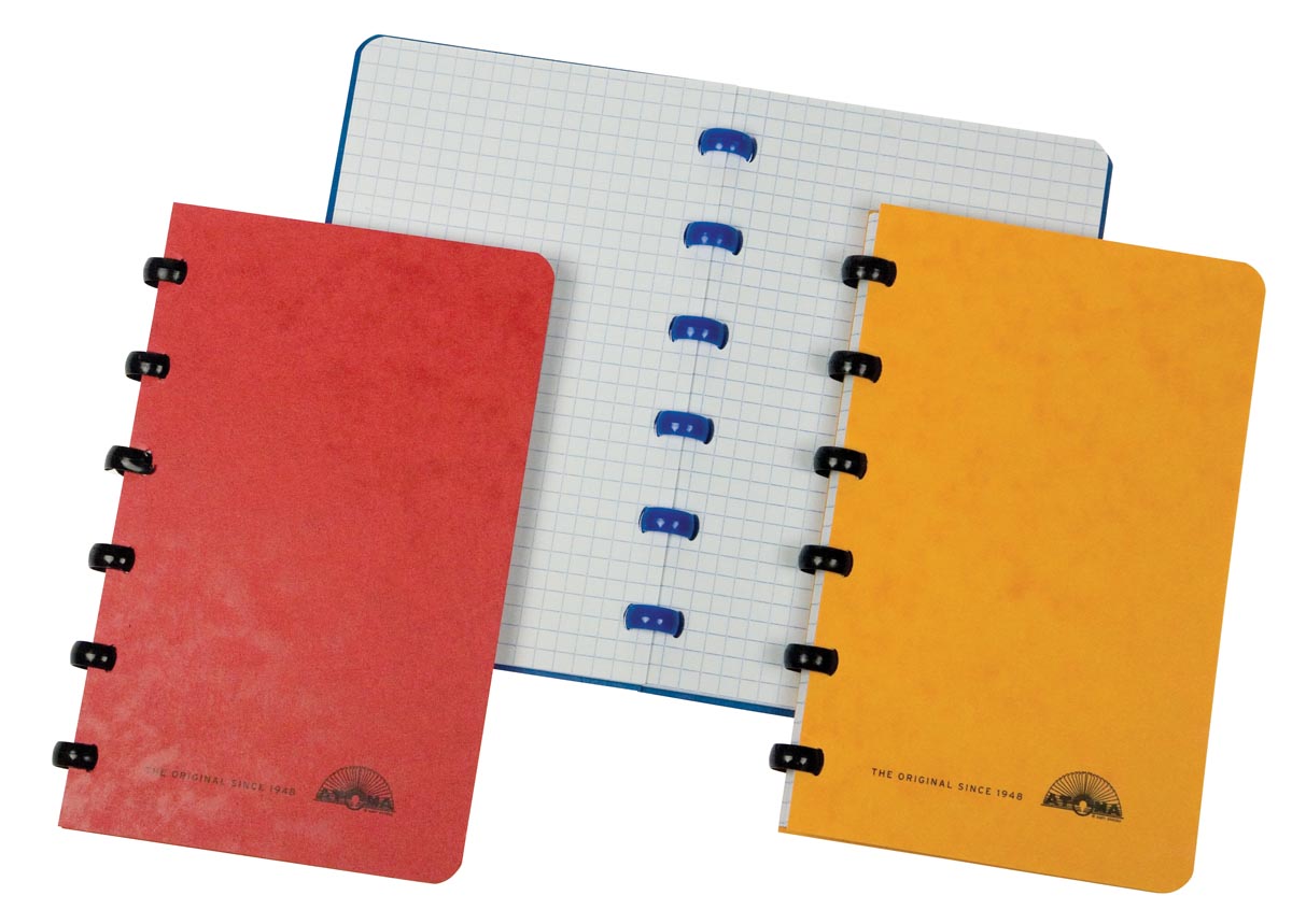 Atoma Classic notitieboekje, ft 10 x 16,5 cm, 120 bladzijden, kartonnen kaft, geassorteerde kleuren-2