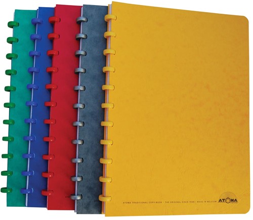 Atoma Classic schrift, ft A4, 100 bladzijden, gelijnd, geassorteerde kleuren