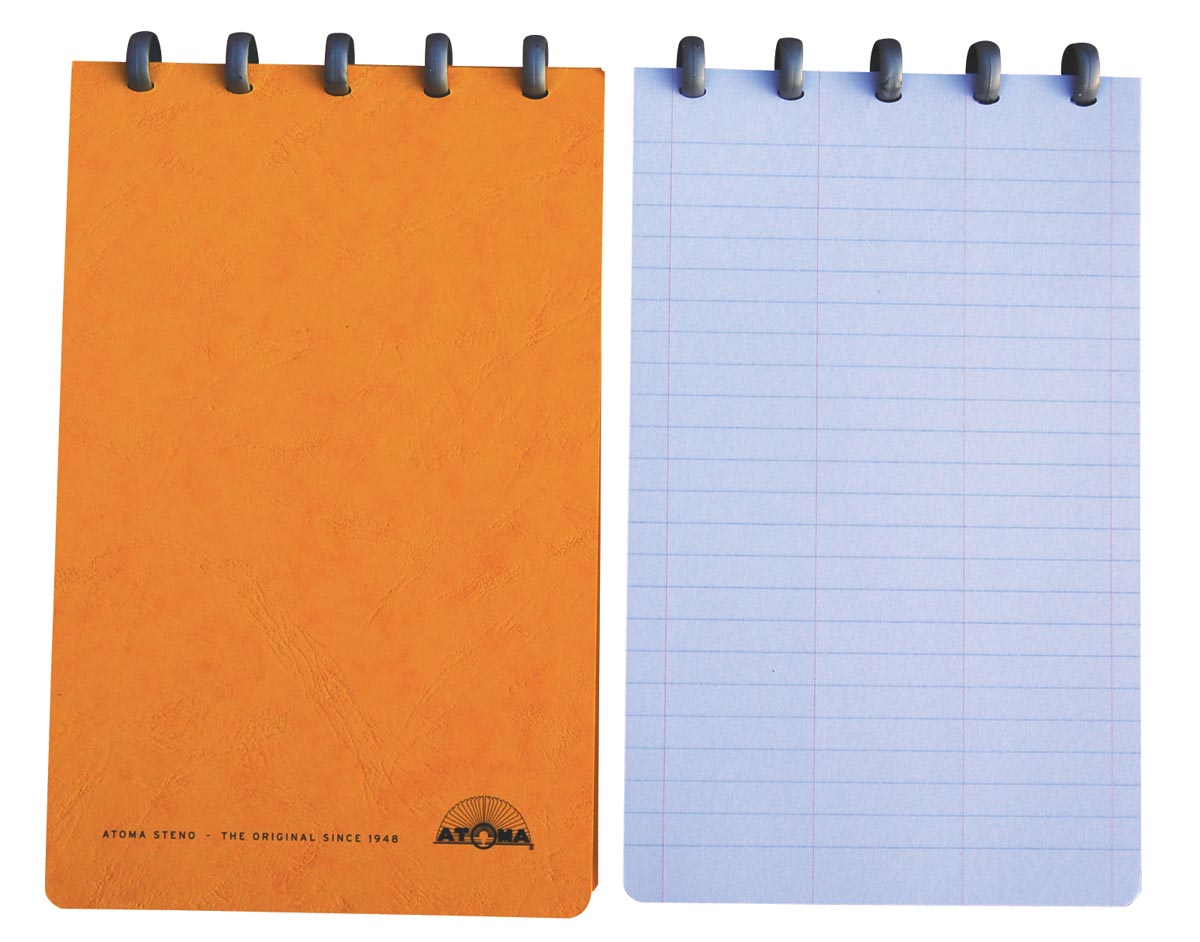Atoma Classic stenoboekje, ft 130 x 210 mm, 120 bladzijden, geassorteerde kleuren Atoma Classic stenoboekje, ft 130 x 210 mm, 120 bladzijden, geassorteerde kleuren