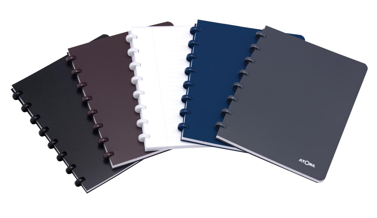 Atoma schrift, ft A4, 144 bladzijden, PP, gelijnd, geassorteerde kleuren afbeelding
