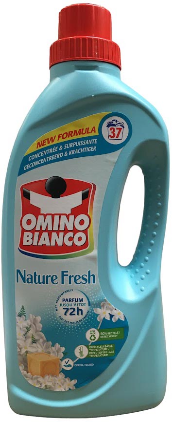 Omino Bianco Nature Fresh wasmiddel, 37 doseringen, fles van 1,48 l afbeelding
